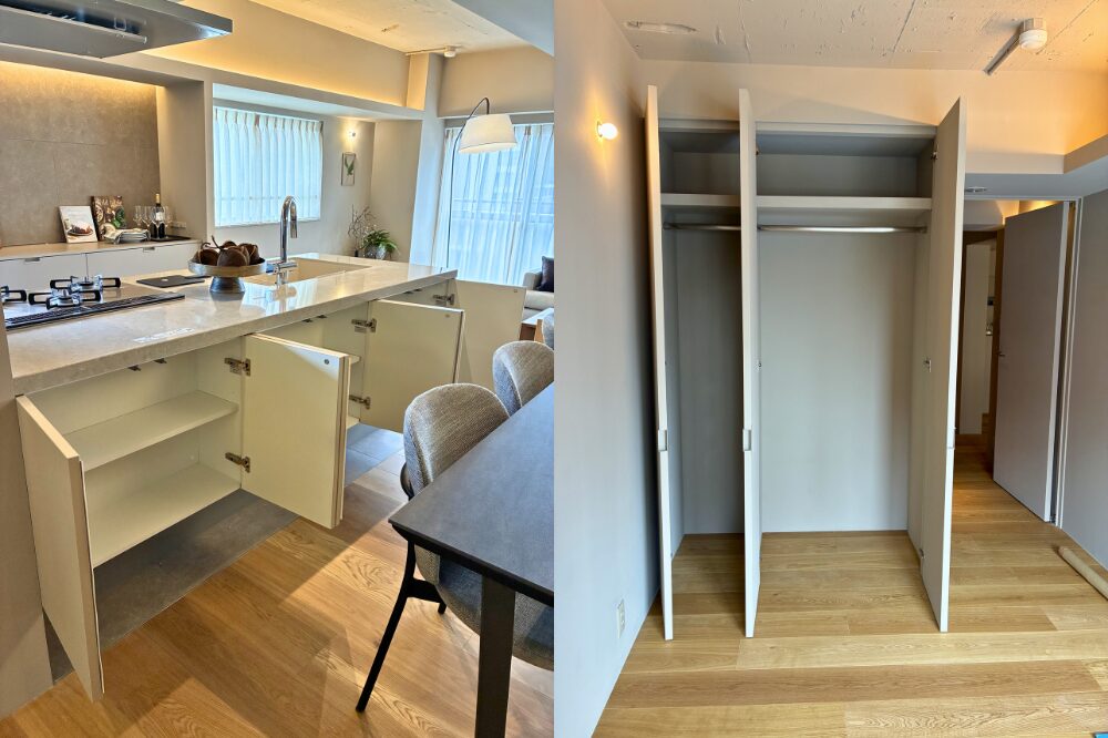 G1コンセプトルームの隠す収納とウォークインクローゼット